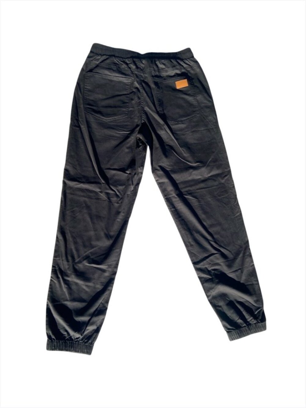 Women's Black Lightweight Drawstring Jogger Pants, S - Picture 3 of 6